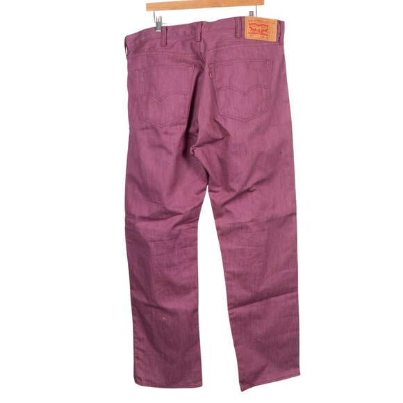 Levis 501 Original Fit Purple Jeans W40 L32 40X32 NWOT 100% Cotton Classic Color - Picture 5 of 6